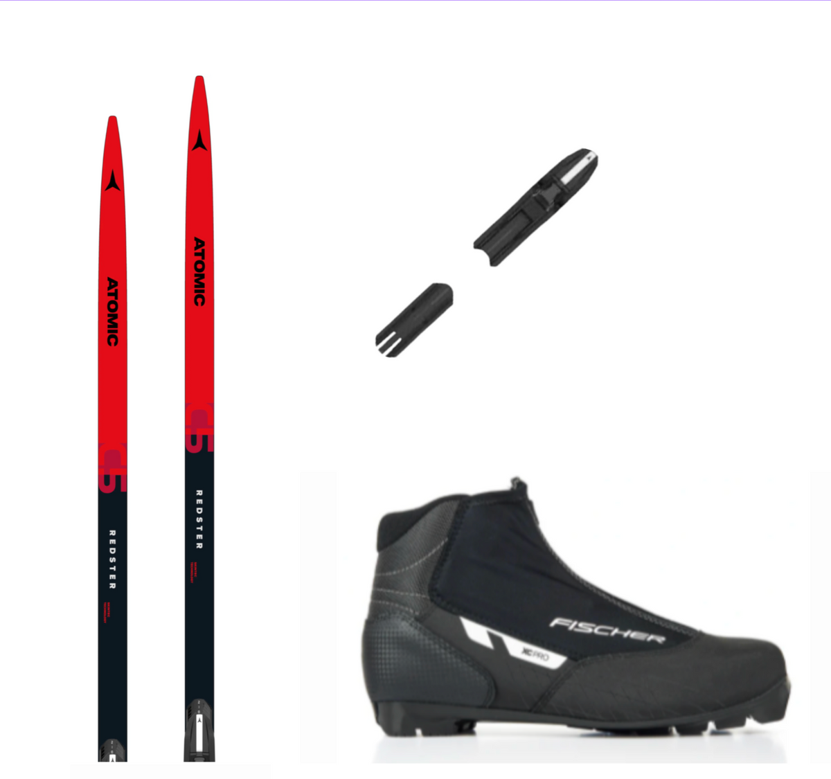 Atomic C5 Skin längdpaket med bindning och pjäxor - Sporthandlarn