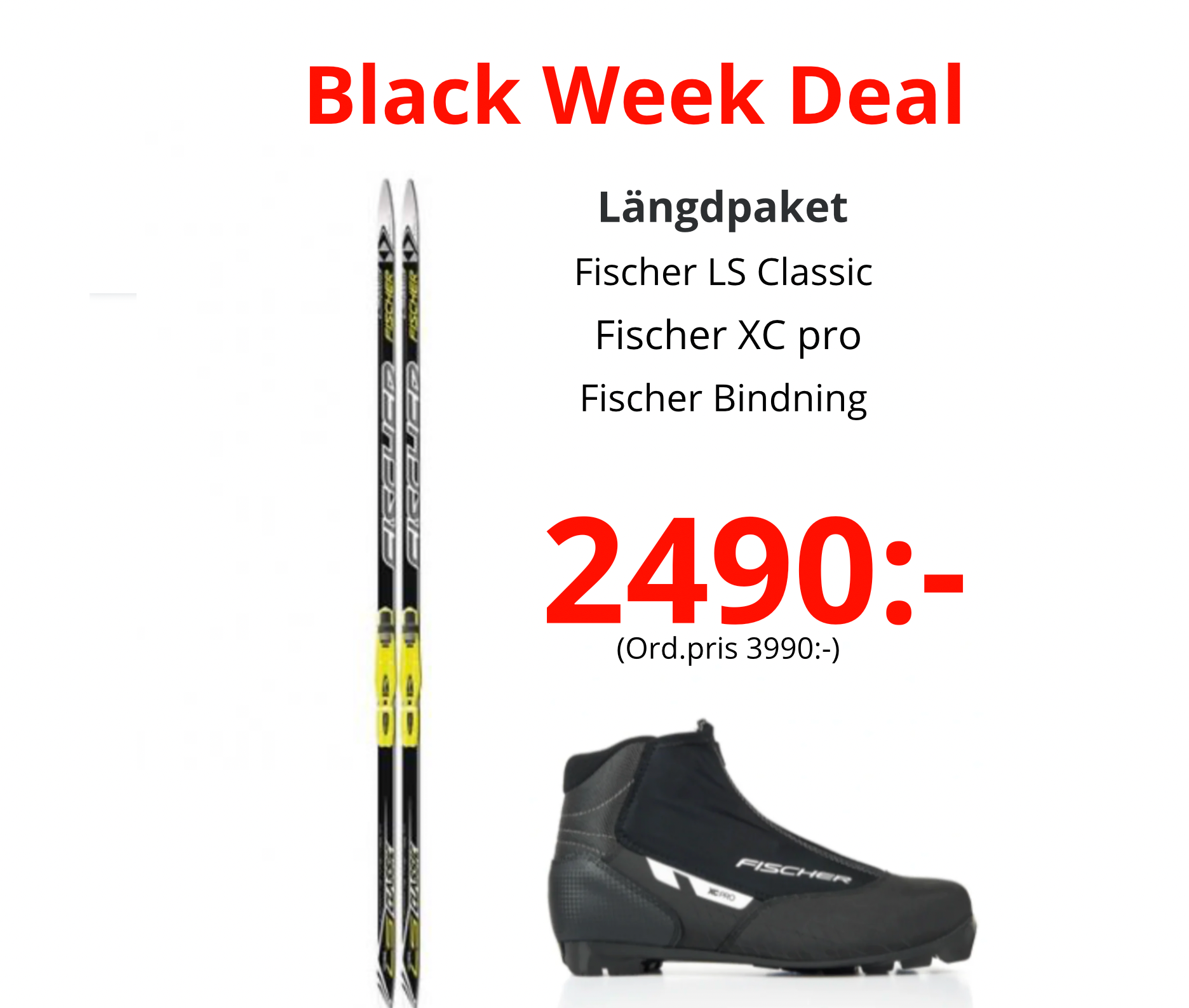 Fischer LS längdpaket Pjäxa och Bindning - Sporthandlarn