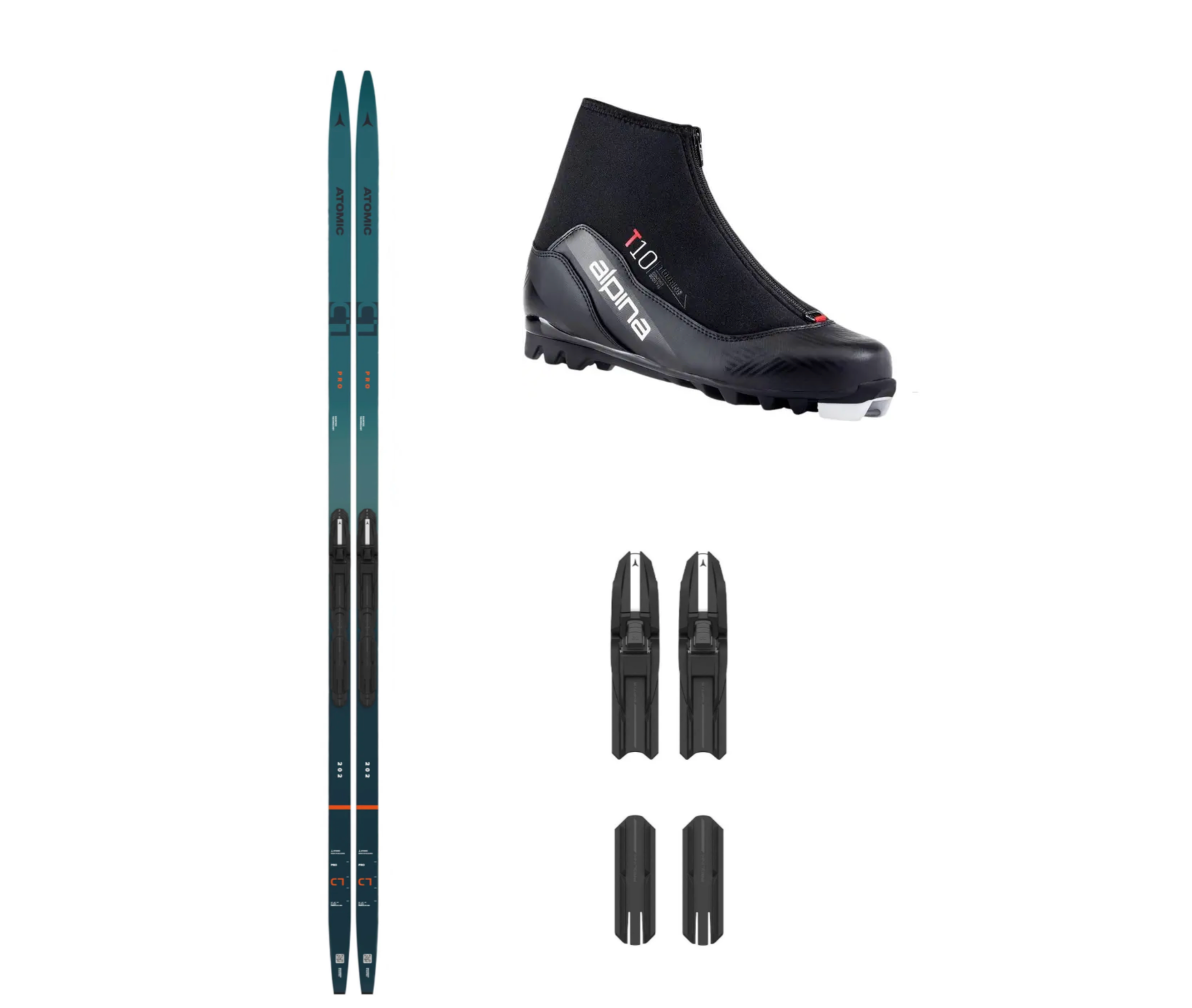 Atomic C1 SKIN langrennspakke med skistøvler