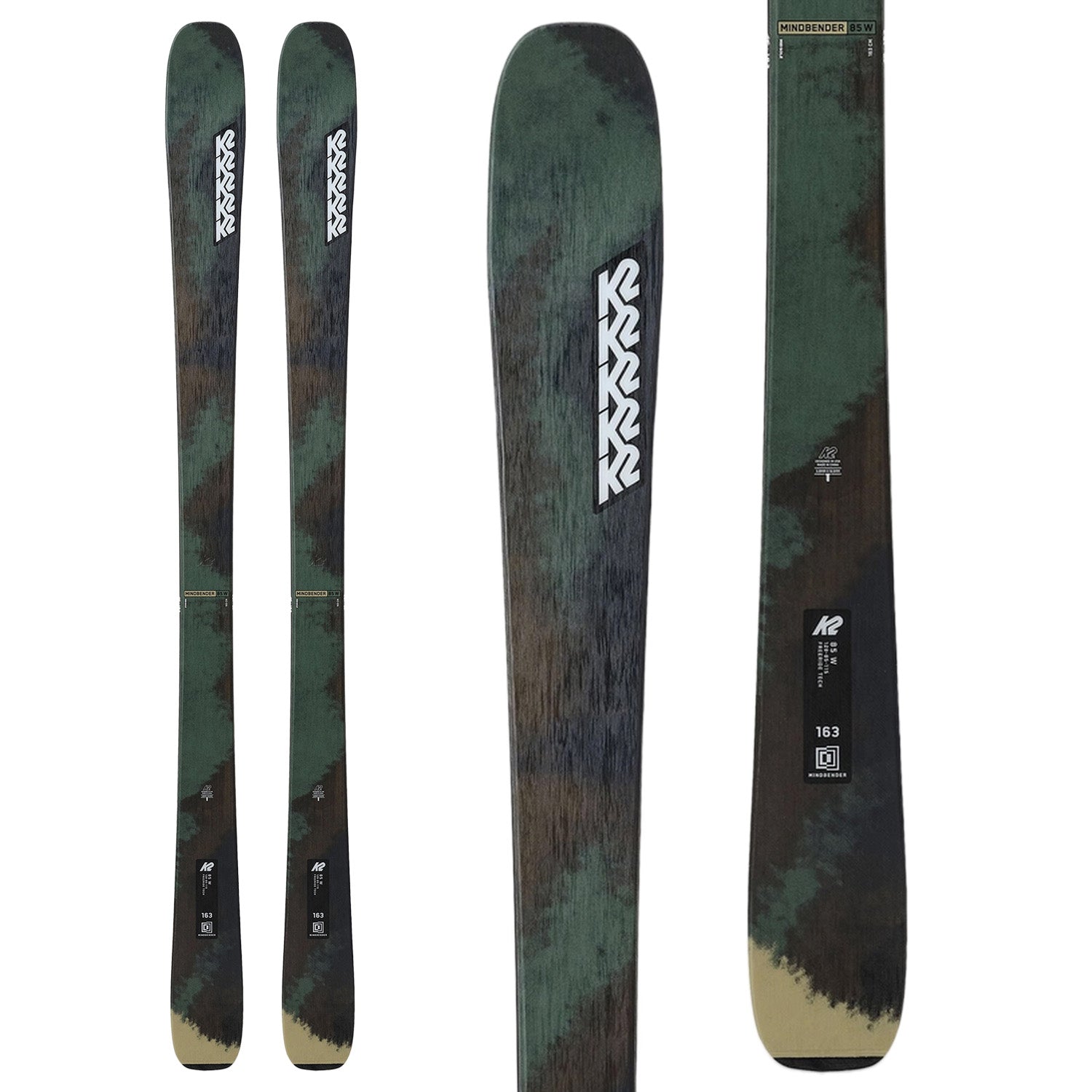 K2 Mindbender 85 W damski set svart anthracite